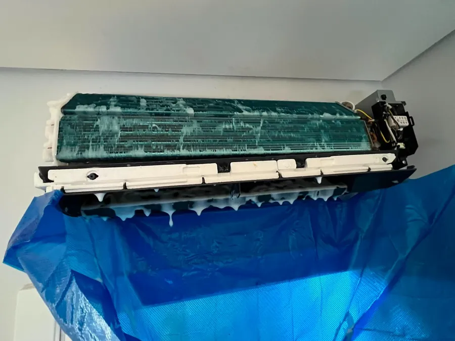 Limpeza e higienização de ar condicionado realizada em Brejos de Azeitão pela AirFix.pt
